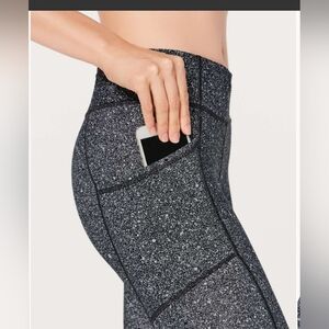 LULULEMON Tight Stuff Tight II. Luminesce Splatter White Black